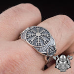 Anel aegishjalmur prata esterlina 5 (49,32 mm)
