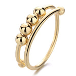 Anel anti-stress dourado título por defeito