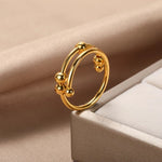 Anel anti-stress dourado título por defeito