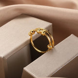Anel anti-stress dourado título por defeito