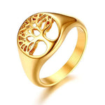 Anel árvore da vida de mulher 47,2 mm / ouro