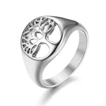 Anel árvore da vida de mulher 47,2 mm / prata