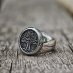 Anel árvore da vida yggdrasil 7 (54,4 mm)
