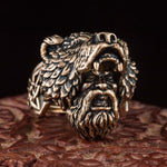 Anel berserker de bronze