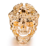 Anel biker estilo retro 57 mm / ouro