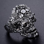 Anel biker estilo retro