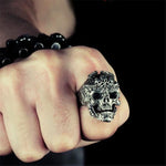 Anel biker estilo retro