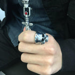 Anel biker masculino aço