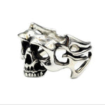 Anel biker masculino prata