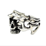 Anel biker masculino prata