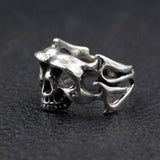 Anel biker masculino prata