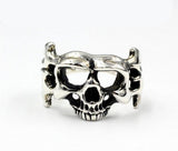 Anel biker masculino prata