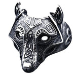 Anel cabeça de lobo fenrir