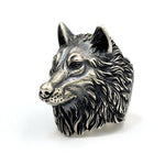 Anel cabeça de lobo