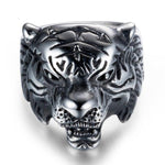 Anel cabeça de tigre masculino 54 mm