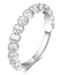 Anel caveira artística 52 mm / branco