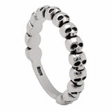 Anel caveira artística 52 mm / preto