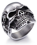 Anel caveira biker 54 mm