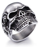 Anel caveira biker 54 mm