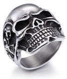 Anel caveira biker 54 mm