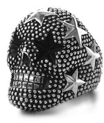Anel caveira com estrelas 54 mm