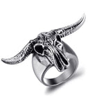 Anel caveira de búfalo 57 mm