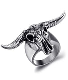 Anel caveira de búfalo 57 mm