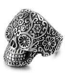 Anel caveira estilo mexicano 54 mm