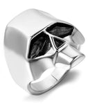 Anel caveira geométrica 54 mm