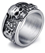 Anel caveira hard rock 57 mm