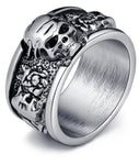 Anel caveira hard rock 57 mm