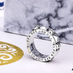 Anel caveira prata 925