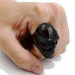 Anel caveira preto