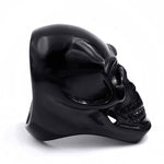 Anel caveira preto