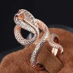 Anel cobra rosa