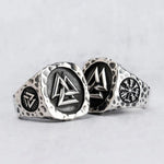 Anel com o triângulo valknut 7 (54,4 mm)