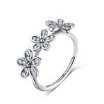Anel com três flores 51,9 mm