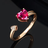 Anel coração ouro rosa título por defeito