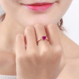 Anel coração ouro rosa título por defeito
