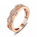 Anel coroa moderno ouro rosa / 6 (51,9 mm)