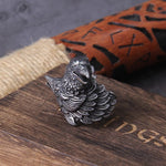Anel corvos vikings aço 7 (54,4 mm)