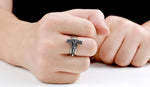 Anel crucifixo de jesus