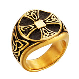 Anel cruz celta 54 mm / ouro