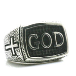 Anel cruz god 54 mm