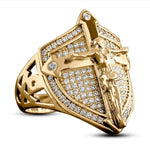 Anel cruz religiosa 52 mm / ouro