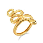 Anel de cobra dourado título por defeito