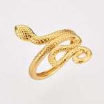 Anel de cobra dourado título por defeito