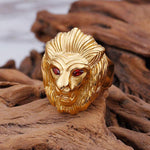 Anel de leão dourado título por defeito