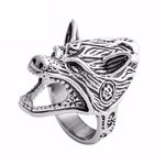 Anel de lobo com abre-garrafas