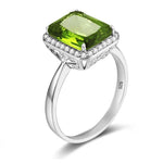 Anel de peridoto feminino